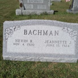 Custom engraved headstone.