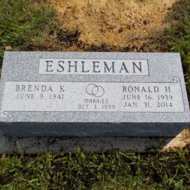 Custom engraved headstone.