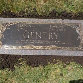 Custom bronze grave marker.
