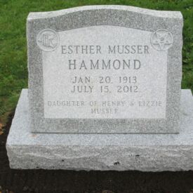 Custom engraved headstone.