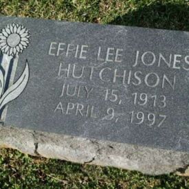 Custom engraved headstone.