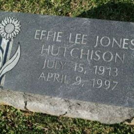Custom engraved headstone.