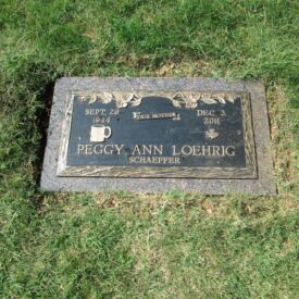 Custom bronze grave marker.