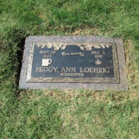 Custom bronze grave marker.