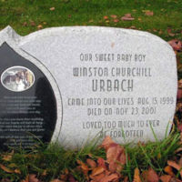 Child's grave marker.