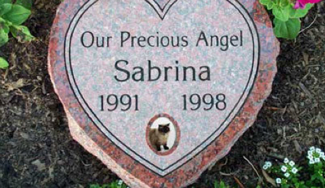 custom pet headstone