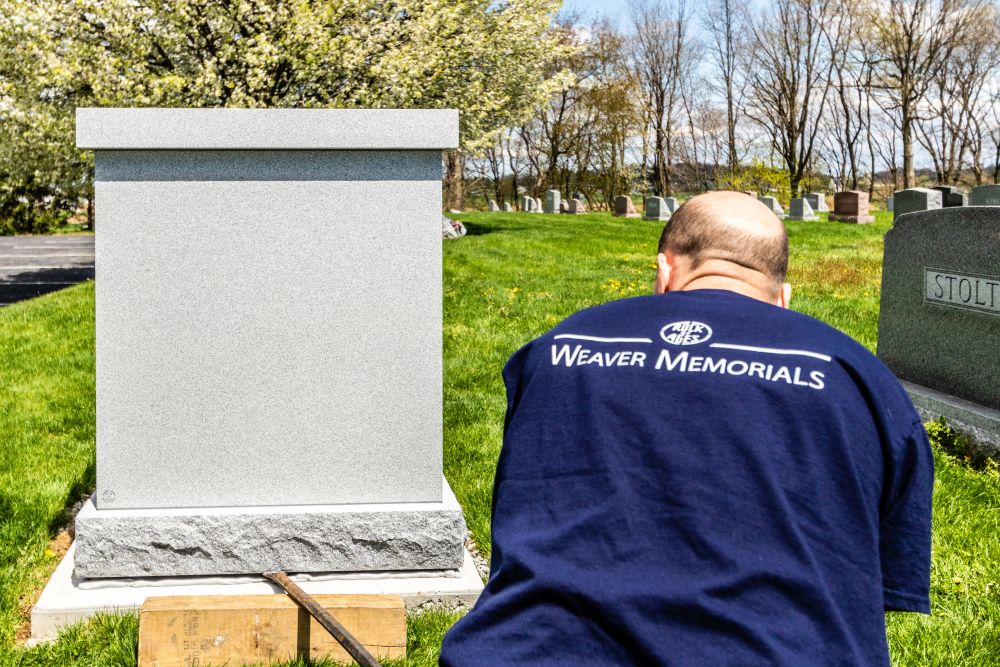 Ridgeview Church columbarium being installed.